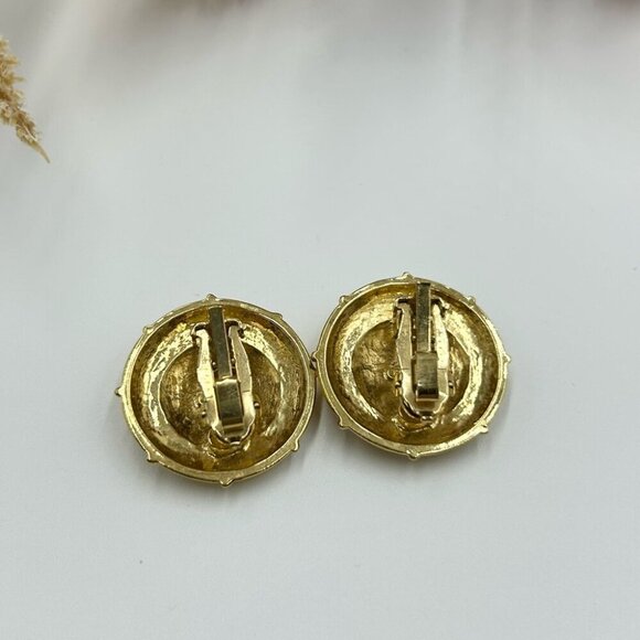 Vintage Butler Rhinestone and Enamel Starfish ClipOn Earrings - Picture 4 of 6